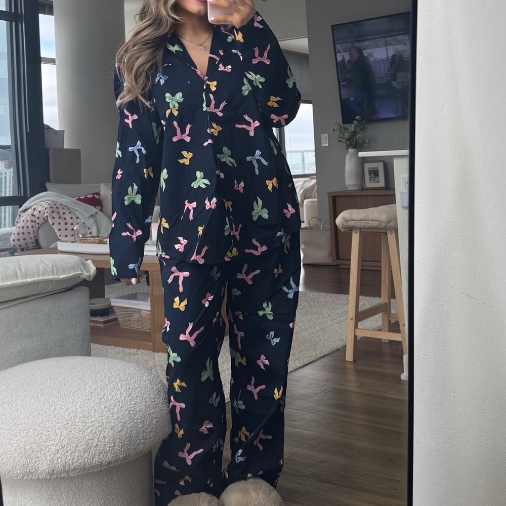 Poplin Pajama Pant Set